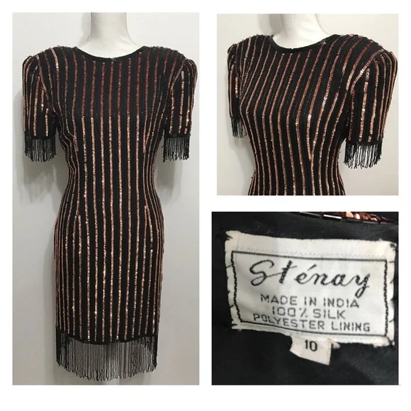 Stenay | Dresses | Vintage Stenay Beaded Dress Nwt | Poshmark